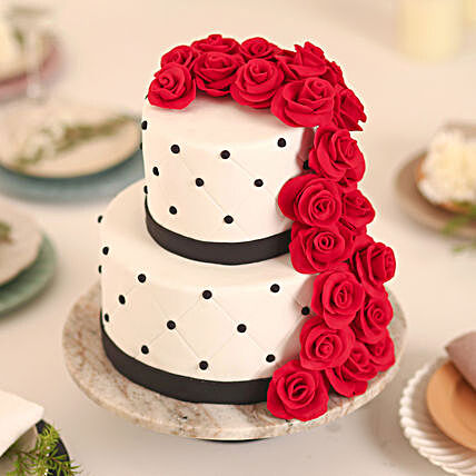 2 tier wedding cake 4kg