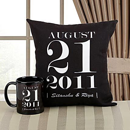 Personalized Combo gifts:Cushions and Mugs Combo