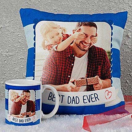 cushion n mug  for dad:Cushions and Mugs Combo