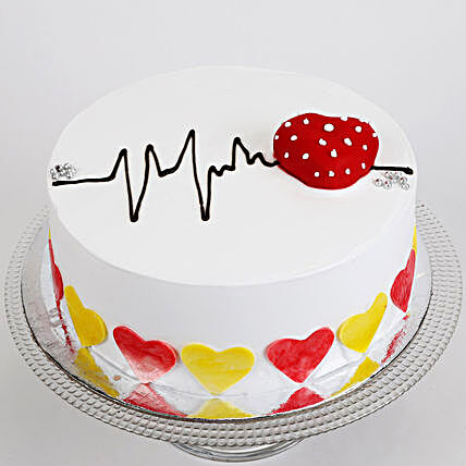 Heart Beat Cake Online