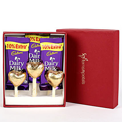 Dairy Milk & Handmade Chocolate in FNP Red Box:Send Gifts to Pudukkottai