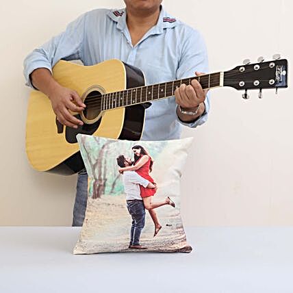 Musical Gift With Personalised Cushion