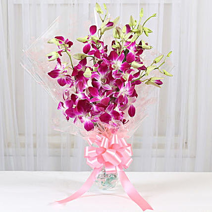 Beautiful Bunches Of Orchid:Purple Flowers