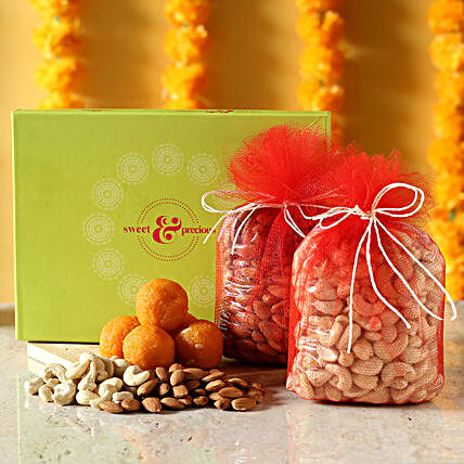 Dry fruits with sweets