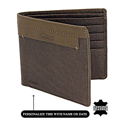 Buy Online Bi-Fold Wallet:Personalised Leather Gifts