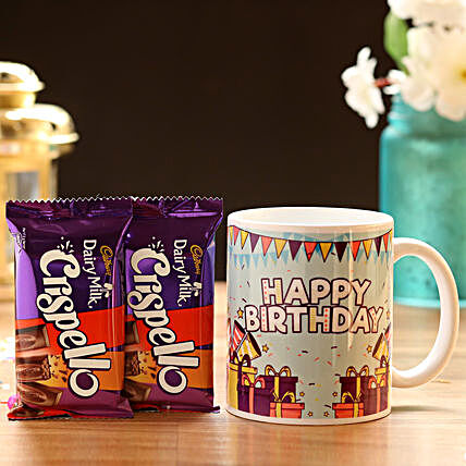 Chocolate and Personalised Birthday Mug Online