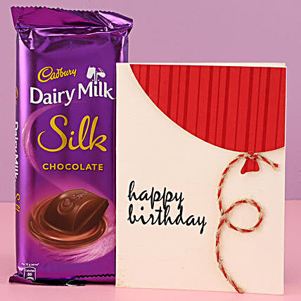 Online Chocolate with Birthday Card