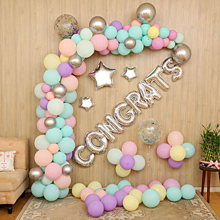 congrats balloon decoration online