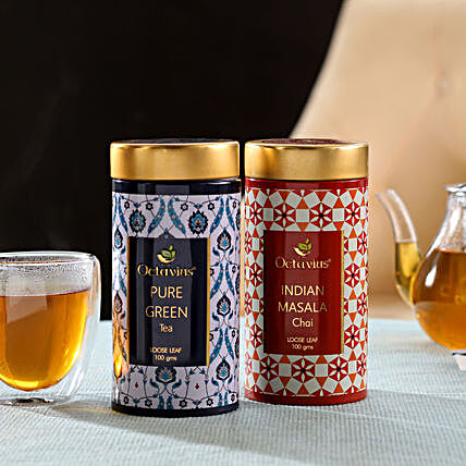 Exotic Green Tea and Masala Tea Hamper Online:Tea Gift Hampers