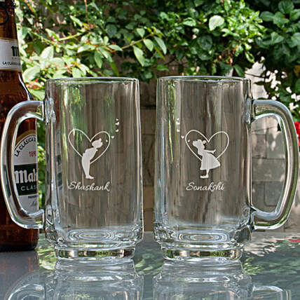 Personalized Beer Mug and shot glass combo- great guys gift