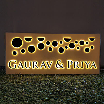 Name Plate with LED Light Online:Personalised Name Plates