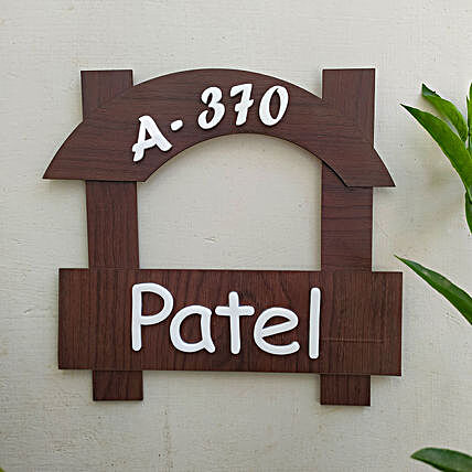 Customised Wooden Name Plate:Personalised Name Plates