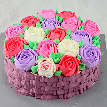 Floral Theme Chocolate Cakes
