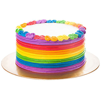 Designer Rainbow Pineapple Cake:1st Birthday Cakes