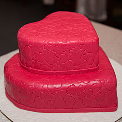 OnlineHeart Shaped 2 Tier Truffle Cake