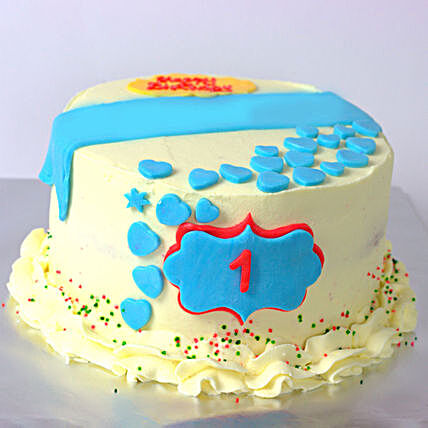 OnlineFirst Birthday Truffle Fondant Cake