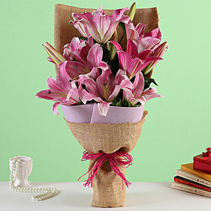 Online Oriental Pink Lilies