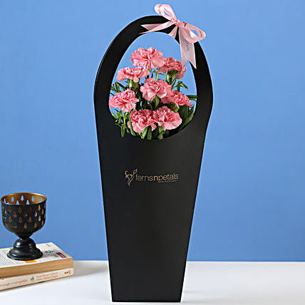Pink Carnations Sleeve Bag Online
