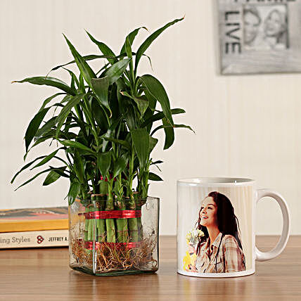 online printed mug with white bamboo