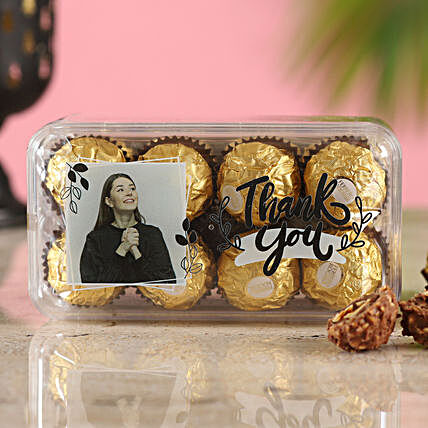 Personalised Thank You Ferrero Rocher Delight Box
