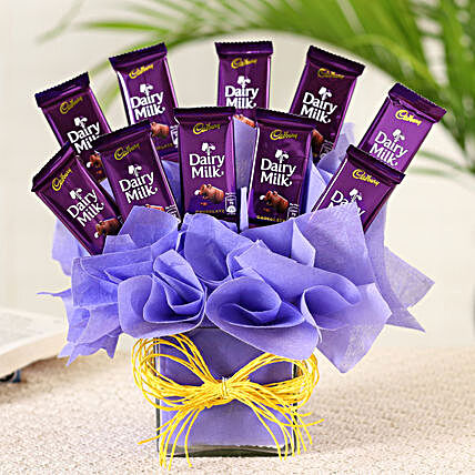 Milk Chocolate Bouquet:Buy Cadbury Chocolates