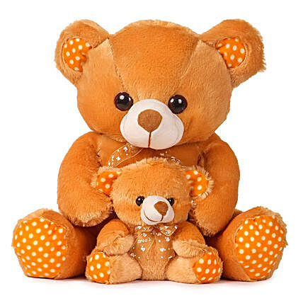 Online Brown with Baby Teddy:Soft Toy