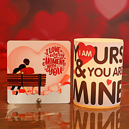 Cute Love Quote Hollow Candle Couple Love Table Top
