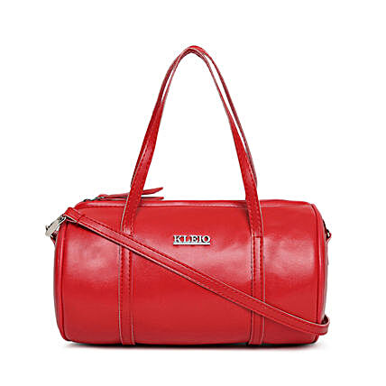Online KLEIO Small Round Cross-Body Side Sling Hand Bag for Girls Women (HO8015KL-RE_Red)