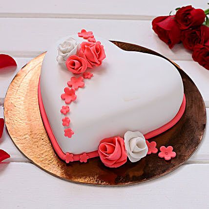 Sweet Love Truffle Fondant Cake