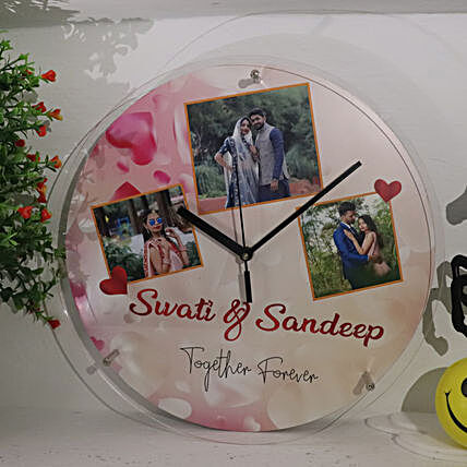 Together Forever Personalised Wall Clock