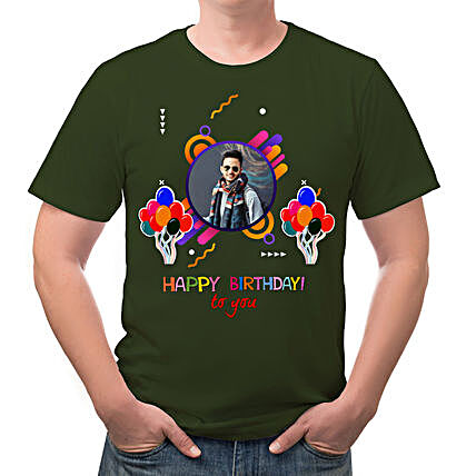 Personalised Birthday Special Cotton T shirt:Send Personalised Tee Shirts