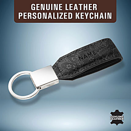 Personalised Leather Key Chain:Personalised Leather Gifts