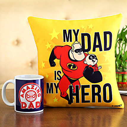 My Dad My Hero Cushion Mug Hand Delivery