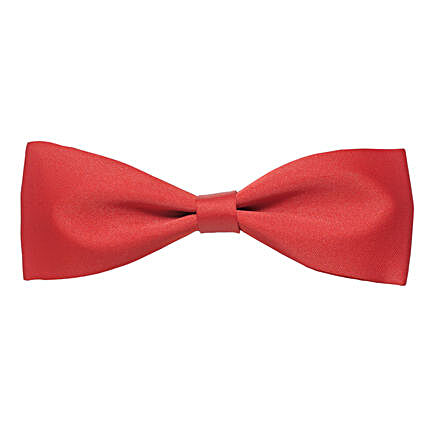 Men Red knotted Bow Tie