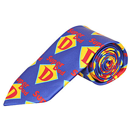 Super Dad Blue Necktie
