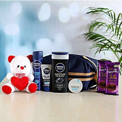 Nivea Men Grooming Combo With Teddy and Silk Chocolate