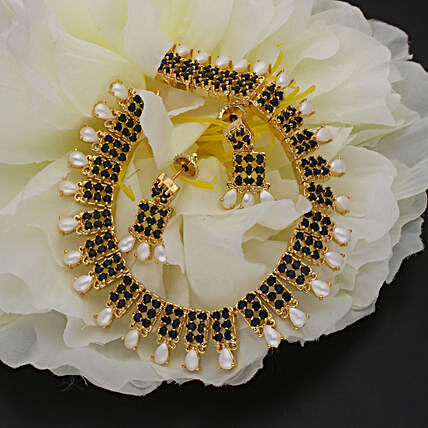 Sri Jagdamba Pearls Floral Necklace Set