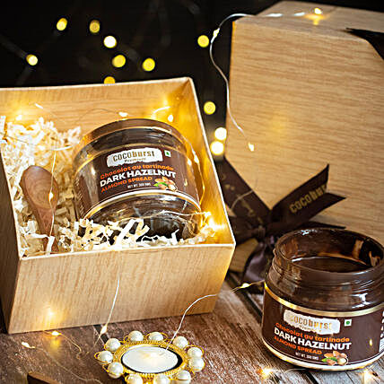Dark Hazelnut Almond Spread & Fairy Lights Gift Hamper