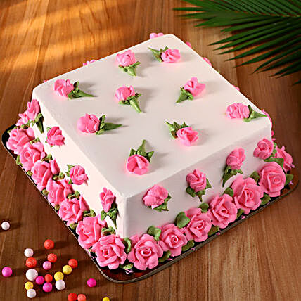 Designer Rosy Chocolate Cake