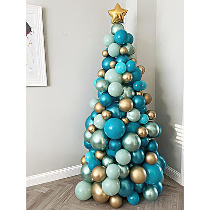 Christmas Celebration Balloon Arrangement:Buy Christmas Tree