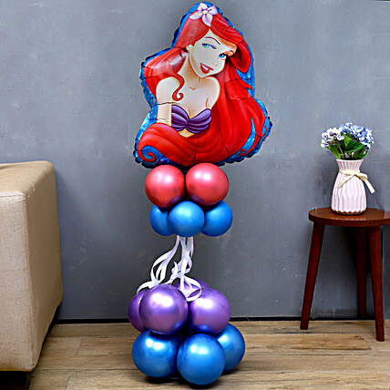 Disney Princess Ariel Balloon Bouquet:Balloon Bouquets