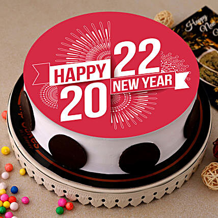 New Year Greetings Cake:Send Gifts to Ludhiana