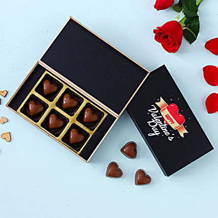 Valentines Day Wishes Printed Chocolate Box