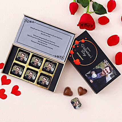 VDay Wishes Personalised Chocolate Box