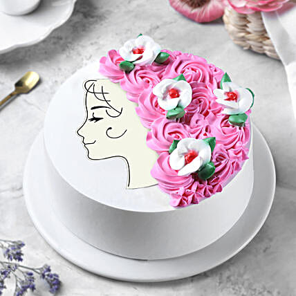 Floral Desire Pineapple Photo Cake Half Kg Egg-picture-11