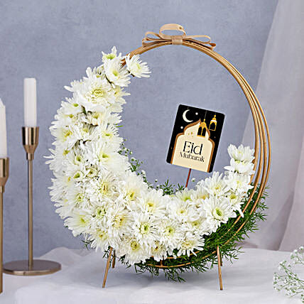Moon Eid Special Daisy Arrangement with Fridge magnet