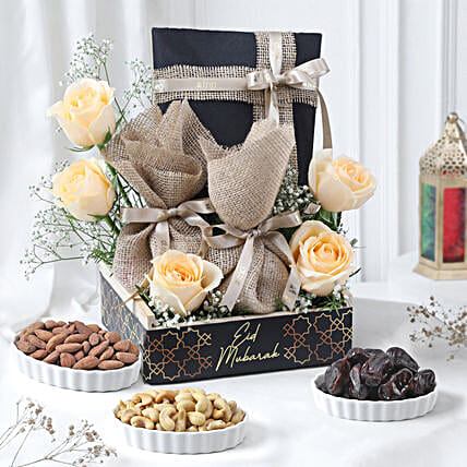 Roses N Nutty Eid Delight Hamper-image-9