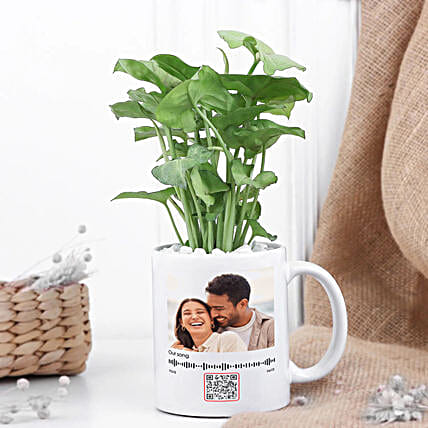 Syngonium Plant In a Personalised Mug