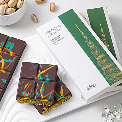 FNP Dubai Kunafa Dark Chocolate Gift Set