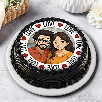 Personalised Ghibli Chocolate Cream Cake500g-picture-20